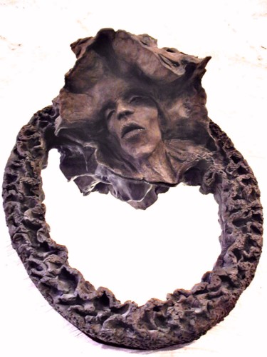 Sculpture titled "Miroir" by Catherine Lesueur (C.Lesueur), Original Artwork, Ceramics