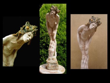 Sculpture titled "inclinaison" by Catherine Lesueur (C.Lesueur), Original Artwork, Ceramics