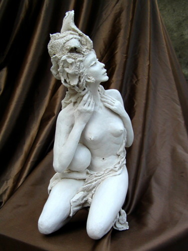 Scultura intitolato "Aurore" da Catherine Lesueur (C.Lesueur), Opera d'arte originale, Ceramica