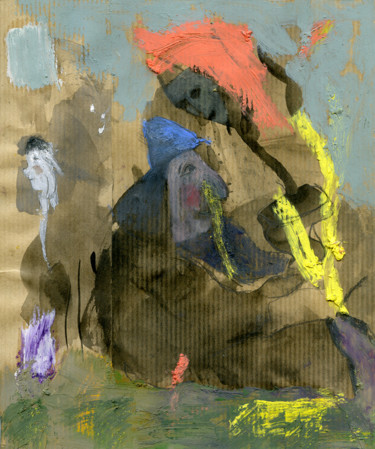 Картина под названием "Esprit du génie.jpg" - Catherine Maddens, Подлинное произведение искусства, Чернила