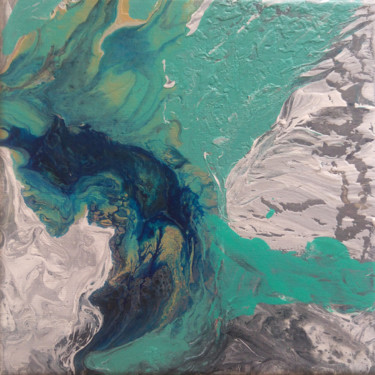 Island #artistsupportpledge Peinture intitulée "Island #artistsuppo…" par Catherine Maddens, Œuvre d'art originale, Acrylique