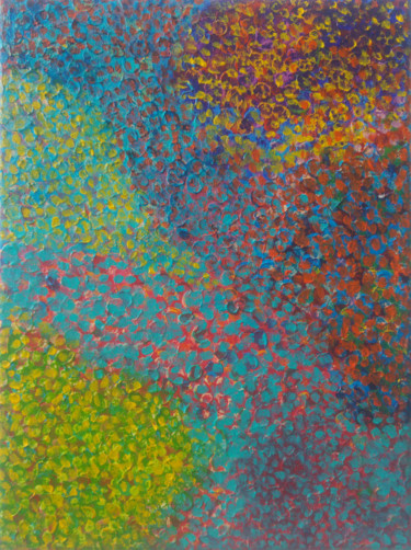 Peinture intitulée "Mouvement et Points" par Catherine Maddens, Œuvre d'art originale, Acrylique Monté sur Châssis en bois