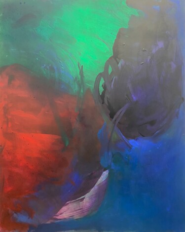 Картина под названием "3 Couleurs : Rouge,…" - Catherine Maddens, Подлинное произведение искусства, Акрил