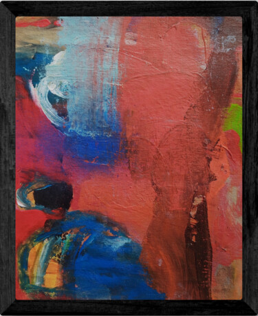 Schilderij getiteld "Rouge Intense" door Catherine Maddens, Origineel Kunstwerk, Acryl