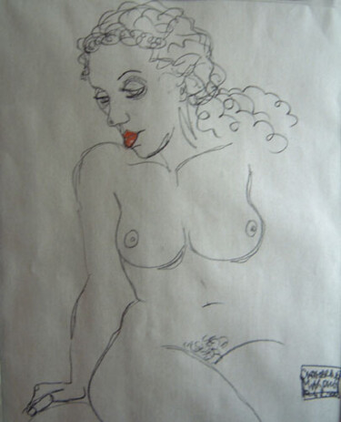 Drawing titled "Mina" by Catherine Marche, Original Artwork