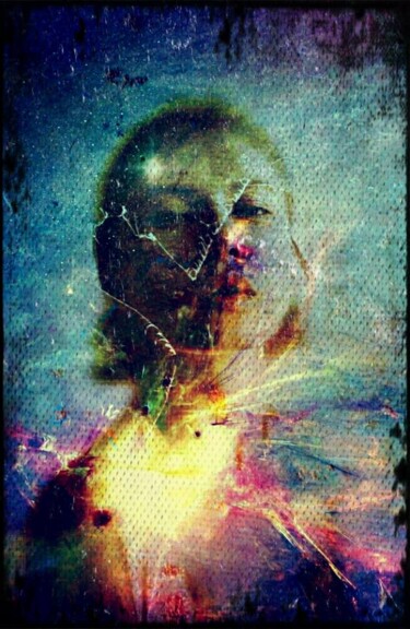 Digital Arts titled "Portrait femme" by Catherine Maria Lavigne, Original Artwork