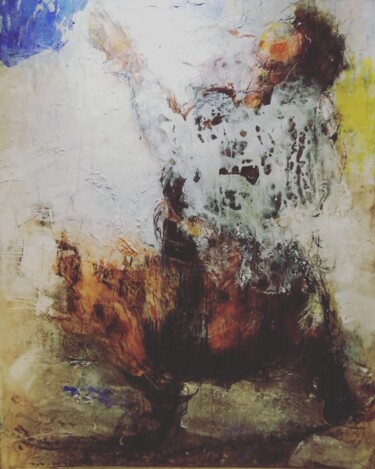 Pittura intitolato "Non FINITO" da Catherine Monmarson, Opera d'arte originale, pigmenti Montato su Telaio per barella in le…