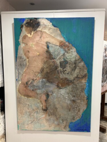 Schilderij getiteld "Souffle" door Catherine Monmarson, Origineel Kunstwerk, Acryl Gemonteerd op Andere stijve panelen