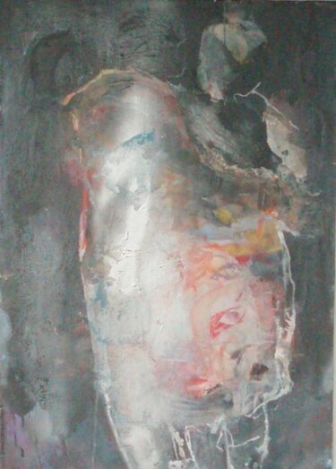 Painting titled "noir" by Catherine Monmarson, Original Artwork