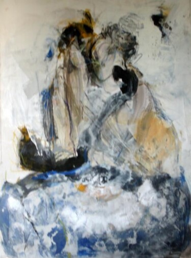 Peinture intitulée "Tendresse 100x70cm…" par Catherine Monmarson, Œuvre d'art originale
