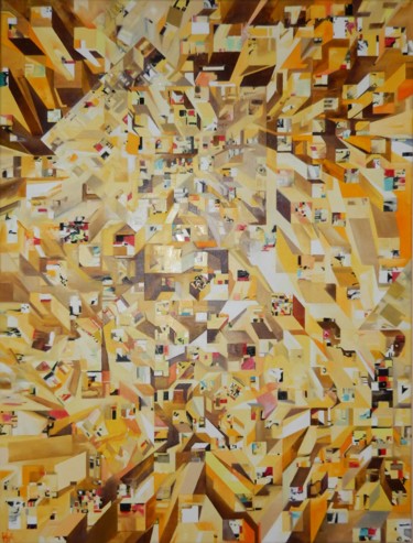 Peinture intitulée "Les Entrailles Spir…" par Catherine Moryc, Œuvre d'art originale, Huile