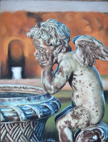 Картина под названием "Automne" - Andromaque, Подлинное произведение искусства, Пастель