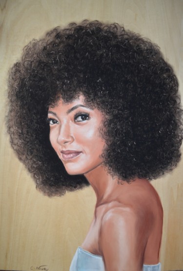 Painting titled "Esperanza" by Andromaque, Original Artwork, Pastel