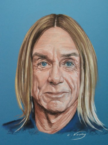 Dessin intitulée "Iggy" par Andromaque, Œuvre d'art originale, Pastel Monté sur Carton