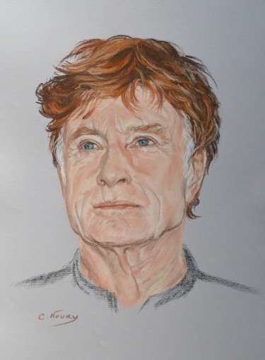 Drawing titled "Robert" by Andromaque, Original Artwork, Pastel