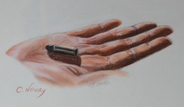 Dessin intitulée "Tom's hand 7 "Adam'…" par Andromaque, Œuvre d'art originale, Pastel