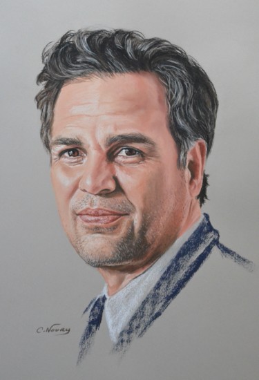 Dessin intitulée "Mark" par Andromaque, Œuvre d'art originale, Pastel Monté sur Carton