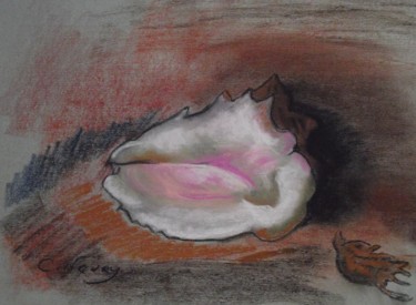 ""La coquille" d'apr…" başlıklı Resim Andromaque tarafından, Orijinal sanat, Pastel