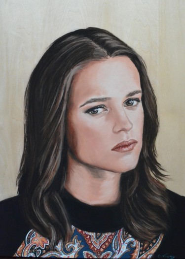 Painting titled "Alicia" by Andromaque, Original Artwork, Pastel