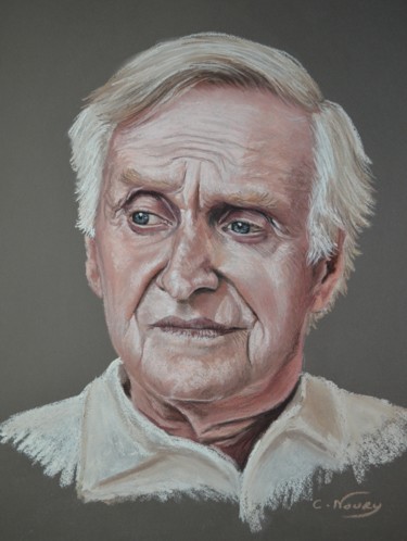 Drawing titled "John" by Andromaque, Original Artwork, Pastel