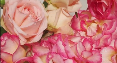 Photographie intitulée "Les Roses De Son Ja…" par Catherine Oliver (Miss kat), Œuvre d'art originale, Photographie numérique
