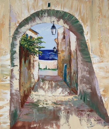 Peinture intitulée "Le passage" par Catherine Philippe, Œuvre d'art originale, Huile