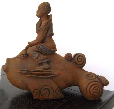 Sculpture intitulée "Eloge de la lenteur" par Catherine Prungnaud, Œuvre d'art originale
