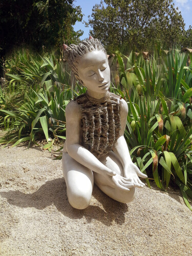 Sculpture titled "La source créative" by Catherine Prungnaud, Original Artwork