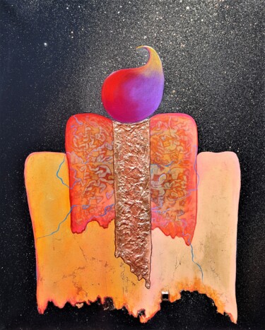 Картина под названием "One Drop of Love" - Catherine Sica, Подлинное произведение искусства, Акрил Установлен на Деревянная…