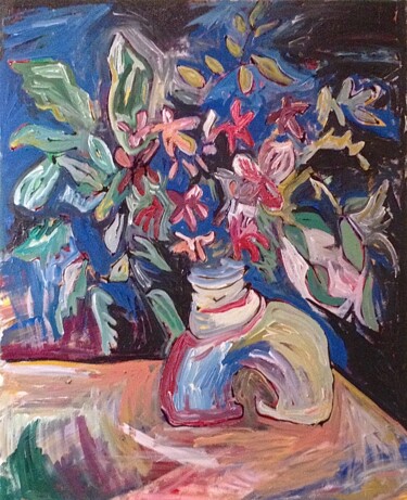 Painting titled "That Vase" by Catherine Stroud, Original Artwork, Acrylic