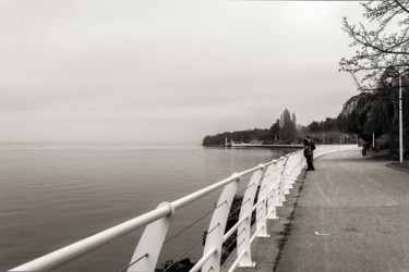 Photographie intitulée "Lac Léman" par Catherine Toiron, Œuvre d'art originale, Photographie numérique