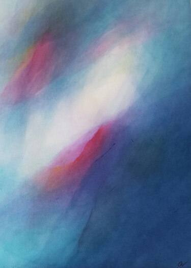 Peinture intitulée "Éclats" par Catherine Vandaële, Œuvre d'art originale, Aquarelle