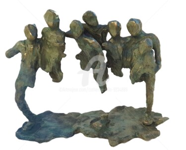 Escultura titulada "EN APESANTEUR" por Catherine Villa, Obra de arte original, Bronce
