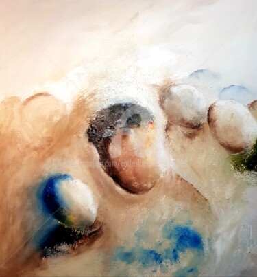 Pintura titulada "TRAVERSE LE SOUVENI…" por Catherine Villa, Obra de arte original, Oleo Montado en Bastidor de camilla de m…