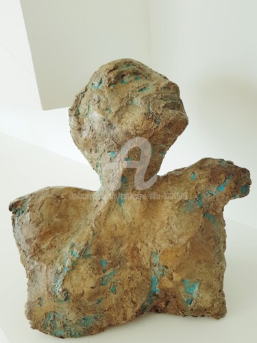 Скульптура под названием "L'EFFRONTEE" - Catherine Villa, Подлинное произведение искусства, бетон