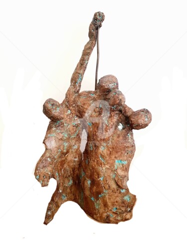 Sculpture intitulée "LA CHUTE DES ANGES…" par Catherine Villa, Œuvre d'art originale, Béton