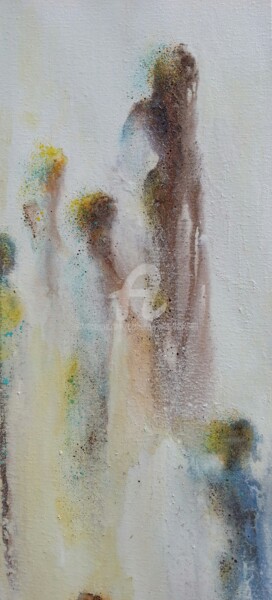 Pintura intitulada "Formes humaines N°…" por Catherine Villa, Obras de arte originais, Óleo