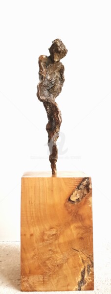 Escultura intitulada "FORME HUMAINE N°I" por Catherine Villa, Obras de arte originais, Bronze