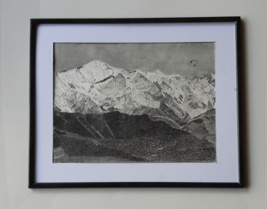 Drawing titled "Col du Couret Coura…" by Catherine Willaumez, Original Artwork, Pencil