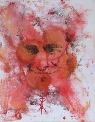 Картина под названием "Sudario I.F, 12" - Catherine Blondeel, Подлинное произведение искусства, Акрил Установлен на Деревянн…