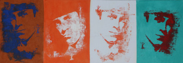 Картина под названием "4 sudarios-2" - Catherine Blondeel, Подлинное произведение искусства, Трафарет Установлен на Деревянн…