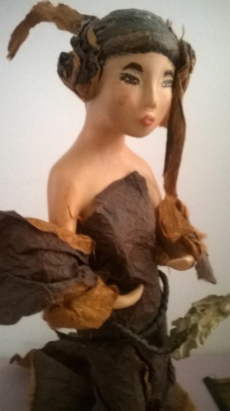 Sculpture intitulée "Femme de la Nature" par Catherine Bordus, Œuvre d'art originale, Argile