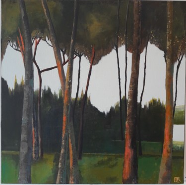 Peinture intitulée "la Grande Motte" par Catherine Cazaentre, Œuvre d'art originale, Acrylique Monté sur Châssis en bois