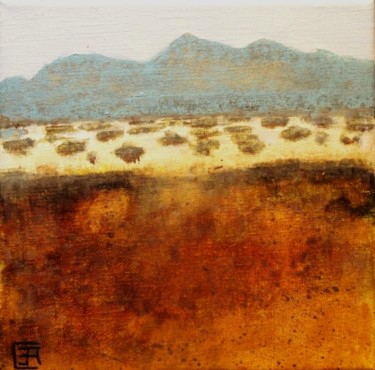 "paysage-lointain" başlıklı Tablo Catherine Cazaentre tarafından, Orijinal sanat, Akrilik Ahşap Sedye çerçevesi üzerine mont…