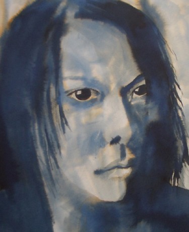 Painting titled "Tatsurou" by Catherine Dunn, Original Artwork