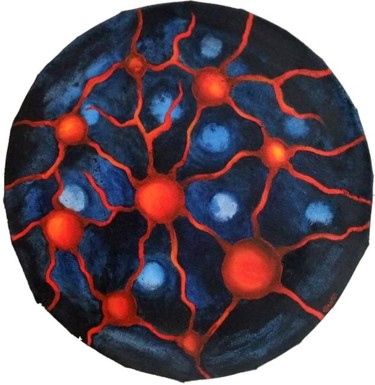 Painting titled "Neurons" by Catherine Dunn, Original Artwork