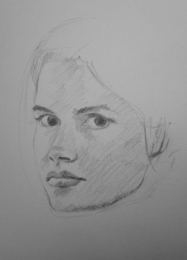 Drawing titled "Portrait sketch" by Catherine Dunn, Original Artwork, Other