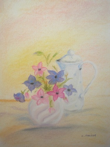 Peinture intitulée "Tea time" par Catherine Falize, Œuvre d'art originale
