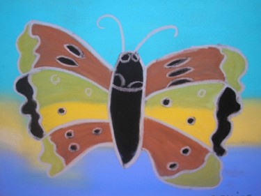 Peinture intitulée "Kupu-kupu" par Catherine Falize, Œuvre d'art originale