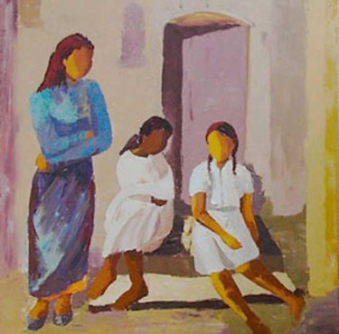 Pittura intitolato "Afrique du Nord (dy…" da Catherine Finazzi, Opera d'arte originale